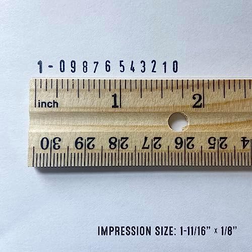 Trodat Printy 48313 Numerals, 13 Characters Font Height, 3.8 mm, Black