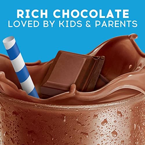 Ovaltine Rich Chocolate Drink Mix, Powdered Drink Mix for Hot and Cold Milk, 12 OZ Canister