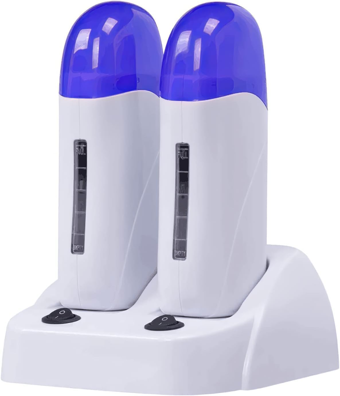 Subay Roll on Wax Warmer Double Cartridges Warmers 110v for Women Men Body Waxing Coarse Hair Removal with Heater Base for Hair, Leg, Face, Armpit, Bikini, Eyebrow, Brazilian