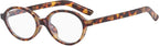 YAMEIZE Small Oval Blue Light Blocking - Glasses Women Men Retro Clear Anti Blue Light Eyeglasses for Computer Gaming