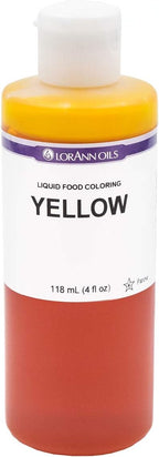 LorAnn Yellow Liquid Food Coloring, 4 ounce bottle