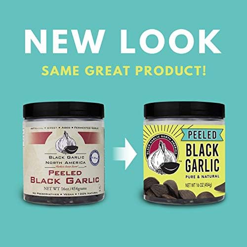 Peeled Black Garlic (1 lbs) Kosher Certified by Black Garlic North America