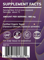 HerbEra Earth's Love - Teasel Alcohol Herbal Extract Tincture, Super-Concentrated Teasel (Dipsacus fullonum, Dipsacus sylvestris) Dried Root (2 fl oz)