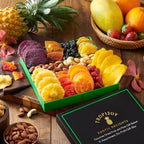 Dried Fruit Gift Basket – 11 Tropical Flavor Adult Easter Baskets for Adults | 20oz Soft Dried Fruit and Nuts Gift Basket - Dry Fruits Gift Box - Dried Fruit Basket Gift - Easters Gifts Passover Gifts