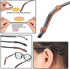 34PCS Eyeglasses Retainers Silicone Glasses Temple Holders Anti-slip Protectors Comfort Eyewear Spectacle Stay Put Glasses Stoppers Ear Grip Hooks… (Eyeglasses Retainers-34PCS-Black)