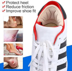 Back of Heel Cushion Pads, Adhesive Heel Grips Inserts for Women Men, Reusable Heel Guards Liners for Loose Shoes, Too Big Boots, Improve Shoe Fit, 2pcs-Black+4pcs-Beige