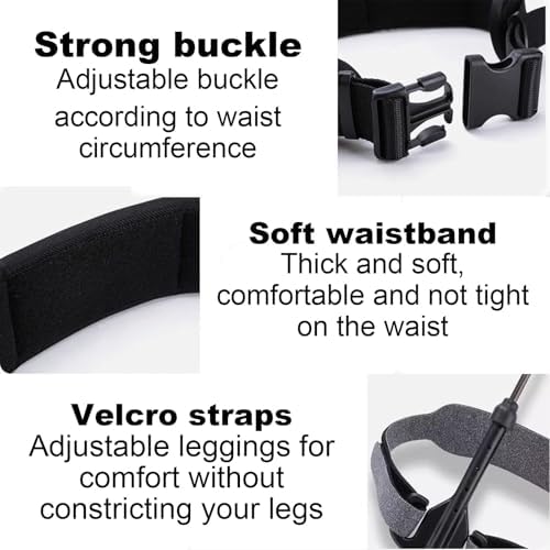 Wearable Exoskeleton Walking Device, Adjustable Waist and Leg Circumference Walking Assistance Devices, Walking Assistance Devices with Weak/Medium/Strong Three-Speed for Climb Steps(Left+Right)