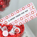 Big Dot of Happiness Conversation Hearts - Candy Bar Wrappers Valentine's Day Party Favors - Set of 24