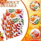 Feifeiya 60 Pcs Fall Leaves Cocktail Paper Napkins 6.5 x 6.5 Inches Autumn Maple Leaf Disposable Paper Napkins for Decoupage Party Thanksgiving Autumn Harvest