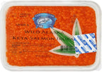 Wild Alaskan Keta Salmon Red Caviar, Copper River Seafoods, Kosher Whole Salmon Chum Roe/Ikura, 500g/1.1lb (Pack of 2)
