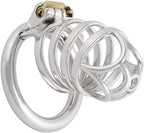 Men's Chastity Cage Devices Stainless Steel Male Abstinence Chastity Cock Cage Virginity Lock J1145 45mm