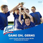 Lysol Laundry Sanitizer Additive, Bacteria-Causing Laundry Odor Eliminator, Detergent Additive, Crisp Linen, 90oz