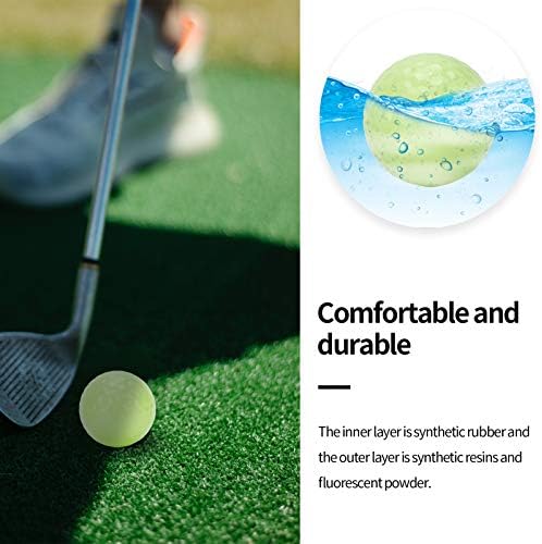 12Pcs Glow Golf Balls,Luminous Night Golf Balls for Night Sports