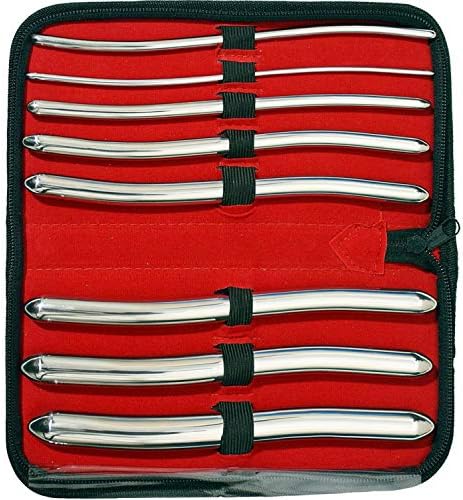 SURGICAL ONLINE 8 Hegar Medical Dilator Sounds Set 7.5inch Double Ended Instrument (Double Ended)