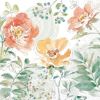 IHR Ideal Home Range Party Napkins Disposable 3-Ply Paper Lunch Napkin Pack, 6.5" x 6.5", Soft Petal Flowers, 20-Count