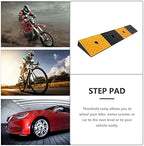 Rubber Curb Ramp 2'' Driveway Ramp 1 Pack Heavy Duty Car w/4 Expansion Screws Loading Rubber Ramp for Cars Forklifts Trucks Motorcycle Wheelchairs 39''(L) X6''(W) X2''(H)