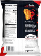 Popchips Potato Chips BBQ Potato Chips Single Serve 0.8 oz Bags Barbeque, 19.2 Ounce, (Pack of 24)
