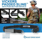 Blue Force Gear Vickers Padded Sling with Push Button Swivels - 2-Point Adjustable Sling