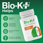 Bio-K+ Probiotic Advanced Bowel Support – 50 Billion CFU – Vegan, Gluten-Free, Non-GMO – Supports Digestive Health & Regularity – for Men & Women – 20 Probiotic Capsules