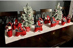 MSQ 10PCS Christmas Decorations Gift Bags Candy Bags Santa Pants Style Lovely Treat Bags Best for Wedding Holiday New Year Holiday Gift- Small Size(More Options)