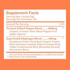 Further Food Superfood Turmeric Root Powder - Maximum Absorption, Natural Immune Booster, Golden Milk Blend, Sugar Free, Keto, Vegan, Non-GMO, 6.35 Oz