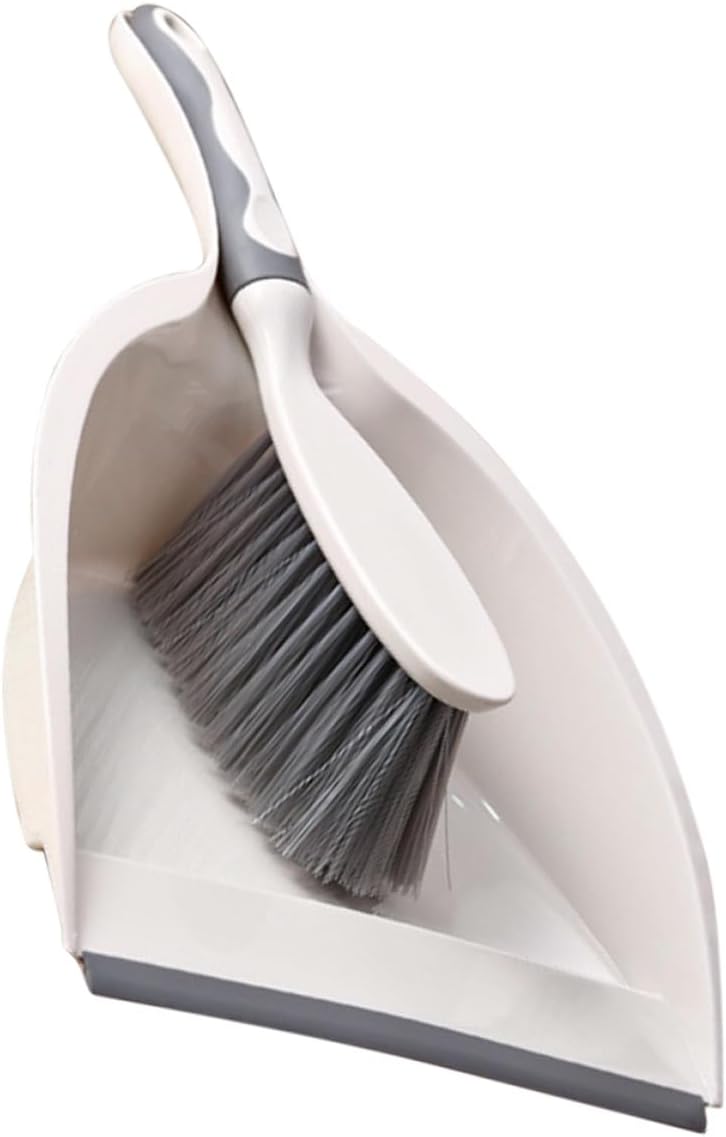 ABOOFAN Mini Broom and Dustpan Set, 2pcs Portable Desktop Whisk Broom with Dust Pan for Household Cleaning, Compact Cleaning Accessory for Office and Home Use
