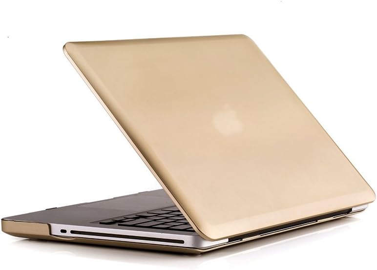 Ruban Case for MacBook Pro 13 A1278 Release 2012-2008, Matte Plastic Hard Shell Cover for MacBook Pro 13.3 inch with CD-ROM (Gold)