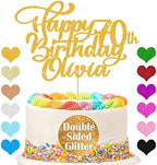 Cake Topper Customized Cake Topper Personalized Happy Birthday Cake Toppe Birthday Cake Decoration Any Name Age 1st 10th 16th 18th 20th 21st 30th 40th 50th 60th 70th 80th