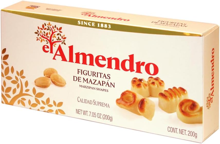 El Almendro Marzipan Shapes (Fuguritas De Mazapan) 7.5oz Single Box - Product of Spain