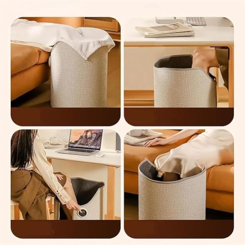 2026 New Under Desk Foot Warmer for Office, Under Desk Leg Warmer, Foldable Leg Heater Unders Desks, Essentials Supplies for Women Men Gifts, Portable Personal Electric Panel Space Heater