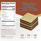 ChocZero Hazelnut Wafer Cookies – No Added Sugar, Keto Friendly, Low Carb Cookies with No Sugar Alcohols, Gluten Free & Individually Wrapped – 8 oz Box