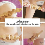 Tuuli Anti Cellulite Massage Set Massager 2 x 40 cm Roller with Handle Maderotherapy Wooden
