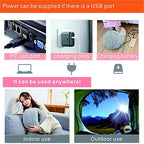 MYI Electric USB 6H Auto Off 3 Temperature Setting Heated Feet Warmer for Women hot Bed,Office,Under Desk,Outdoor/Indoor Fast Heating Pad (Gray)