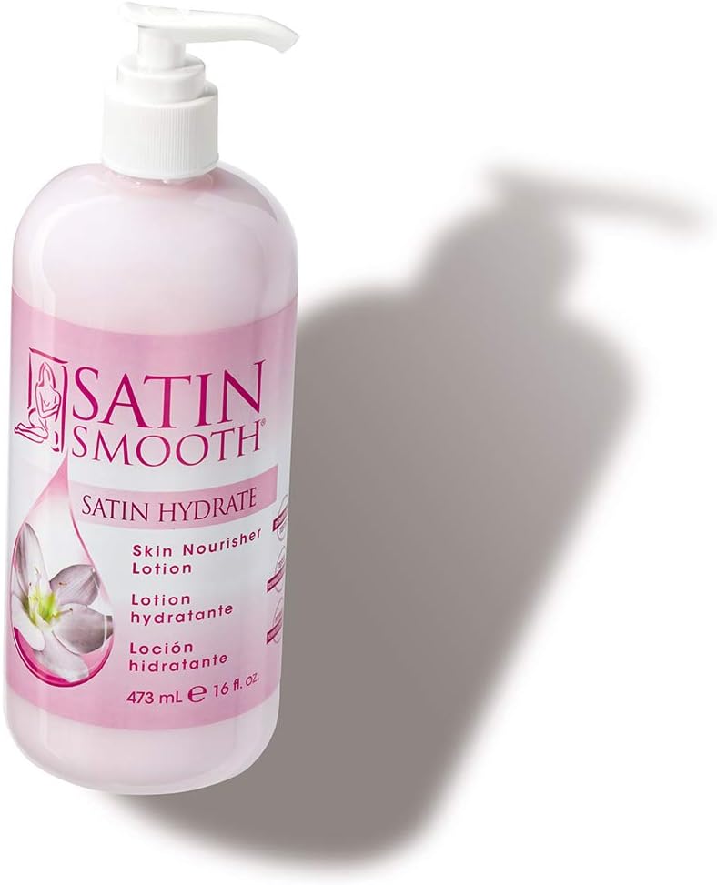SATIN SMOOTH Post Wax Lotion - Hydrating Skin Nourisher for Smooth & Healthy Skin, After Wax Care Treatment, 16 fl oz