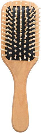 Hair Comb Portable Wooden Air Bag Massage Comb Anti-Static SPA Head Massager Hair Brush Black