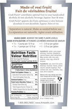 Amoretti - Strawberry Rhubarb Craft Puree 750ml - Perfect for Brewing, Cocktails, and other Beverages, Made of Real Fruit, No Preservatives, Filtered, Super Concentrated, Fully Pasteurized, TTB Registered