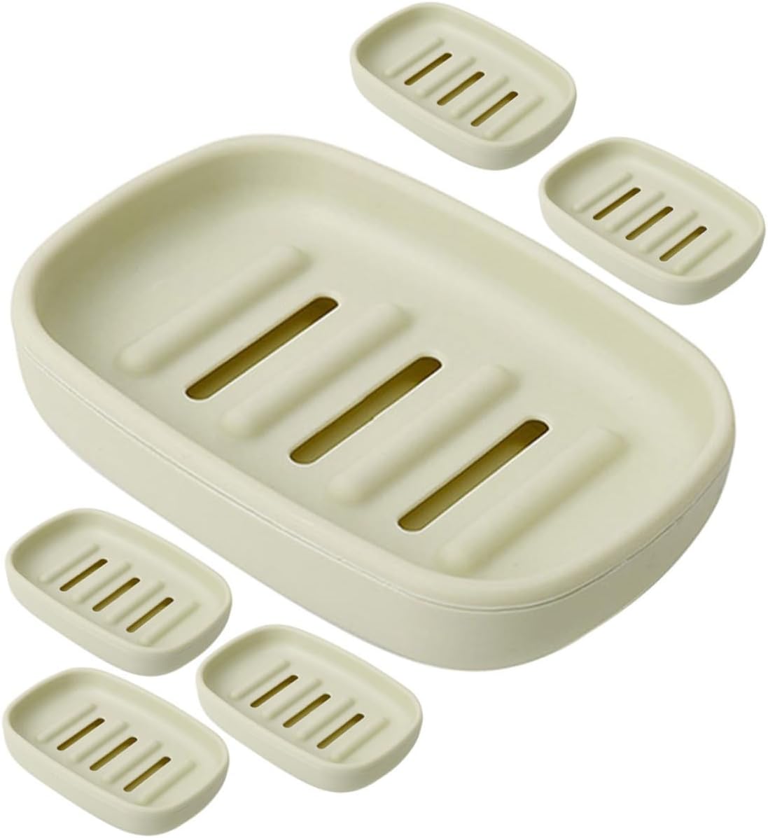 Ciieeo 6pcs Travel Soap Containers Portable Bar Soap Cases Bathroom Boxes Holder