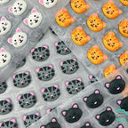 Icing Kittens & Blossoms | 26 Pieces | Sugar Decorations | Icing Cats | Mini Sugar Cats | Edible Sugar Kitties | Icing Flowers | Cat Sprinkles | Sprinkle Mix | Pink Flowers | Royal Icing Cats | Simply Sucré (26 Kittens & Blossoms)