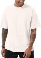 Men's Fashion Oversized T-Shirts Streetwear Loose Fit Crewneck Tshirt Workout Casual Short Sleeve Tops
