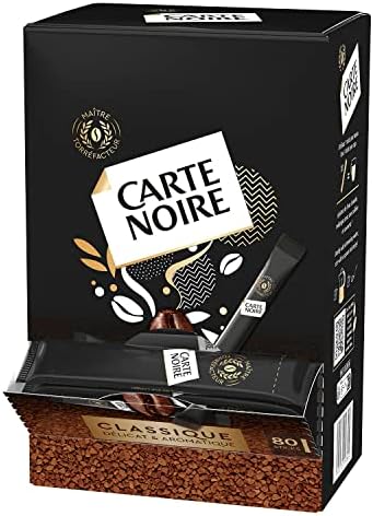 Carte Noire Instant Coffee Sticks from France Large 80 Stick Pack