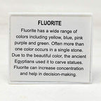 Natural Fluorite Healing Crystal Stone for luck,success,Making changes,Confidence in business,Creativity,and Inspiring Passion Home Decor