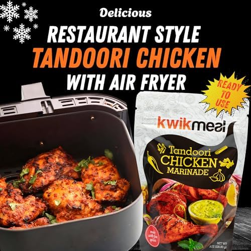 Restauraunt Style Tandoori Chicken Marinade Paste | 226g (8.0 OZ) | Perfect Marinade for Tandoori & Tikka | 12 Aromatic Spices | Yogurt, Fresh Ginger, Garlic, Authentic Taste, Simple to Use | 12 Pack