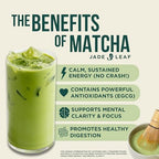 Jade Leaf Matcha Organic Ceremonial Grade Matcha Green Tea Powder - 100% Pure Japanese First Harvest Green Tea for Ceremonies, Usucha, Lattes 30g / 1.06 Ounce Tin (Pack of 1)