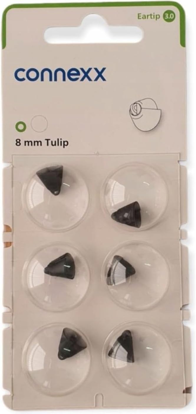 Eartip 3.0, 8mm Tulip, for Signia 3.0 receivers, &True Hearing 5, 6, & 7 Hearing aids