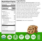 Orgain Organic Vegan Protein Bars, Chocolate Chip Cookie Dough - 10g Plant Based Protein, Low Calorie Healthy Snacks, No Lactose or Soy Ingredients, Gluten Free, Non-GMO - 1.41 Oz (Pack of 12)