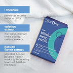 plusOne Blissful Sleep Patches – Magnesium and L-Theanine Patches to Promote Relaxation & Restful Sleep – Herbal, Vitamin-Infused Formula – Easy Peel & Stick – 14 Count
