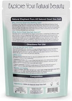 Natural Elephant Dead Sea Bath Salt | 2 Pound Bag (32oz) | 100% Natural and Pure| Coarse Grain | Ideal for Baths and Soaks