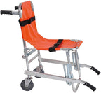 EMS Aluminum Alloy Stair Chair - Light Weight Foldaway Ambulance Firefighter Evacuation Medical Lift Stair Emergency Evacuation Chair with Quick Release Buckles