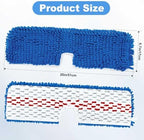 4 Pack Mop Head Replacement Compatible with O-cedar Hardwood Floor 'N More Microfiber Dual or 3-Action Flip Mop Refill Chenille Mop Replace Pads for Ocedar Dual-Action Flip Mop,Reusable & Washable Pad
