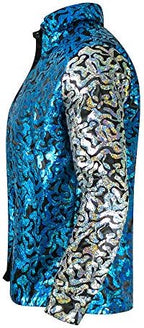 Mens Joe Shiny Sequins Shirt Button Down Dress Costume Shirt